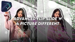 ADVANCED FLIP SLIDE W PICTURE DIFFERENT | ALIGHT MOTION TUTORIAL