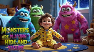 Monsters Are Playing Hide and Share 👹 | Fun Kids’ Rhyme