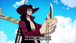 Kiếm càng nhỏ càng ngầu nhé. Mihawk và Zoro