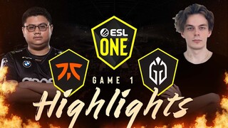 Game 1: Fnatic vs Gaimin Gladiators | ESL One Stockholm | May 15, 2022