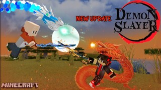 NEW UPDATE !! Demon Slayer Addon - Banyak Jurus Baru, Kekuatan Naga Dll