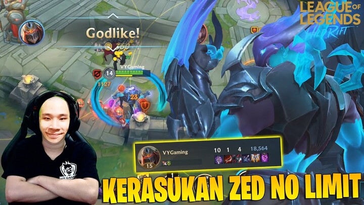 PERTAMA KALI MAIN ZED DI JUNGLE - AUTO KERASUKAN JESS NO LIMIT! LEAGUE OF LEGENDS WILD RIFT