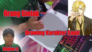 Orang Gielak Drawing Karakter Sanji - Bagian 6 (Done)