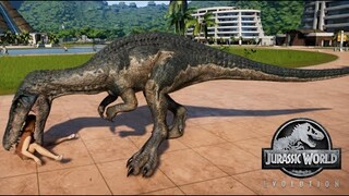 Jurassic World Evolution - Baryonyx & Carnotaurus Breakout & Fight! (1080p 60FPS)