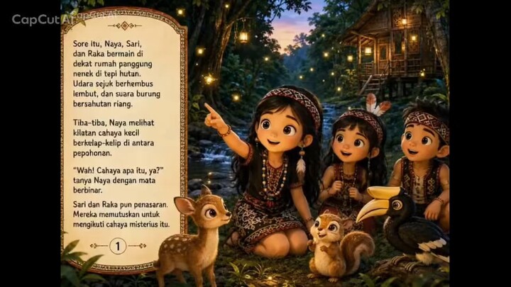 Naya dan Misteri Cahaya di Hutan — Episode 1