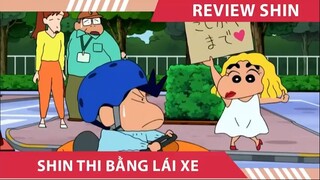 shin cậu bé bút chì  SHIN THI BẰNG LÁI XE  tóm tắt shin cậu bé