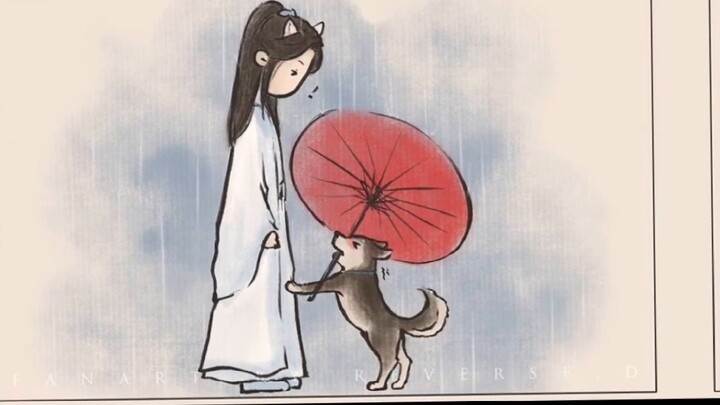 You think the immortal is holding an umbrella