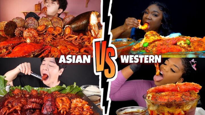 SPICIEST SEAFOOD BOIL? I Asian VS Western! Who will win?🍲🆚🍲🙀