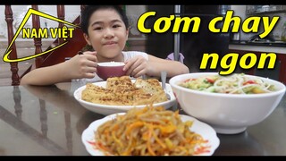 Món chay ngon - mắm thái - canh chua - tàu hủ chiên sả - Nam Việt 1708