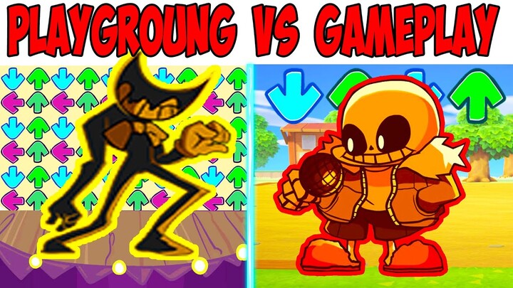 FNF Character Test | Gameplay VS Playground | Indie Cross | Sans | Flippy | Mickey Mouse | Bendy