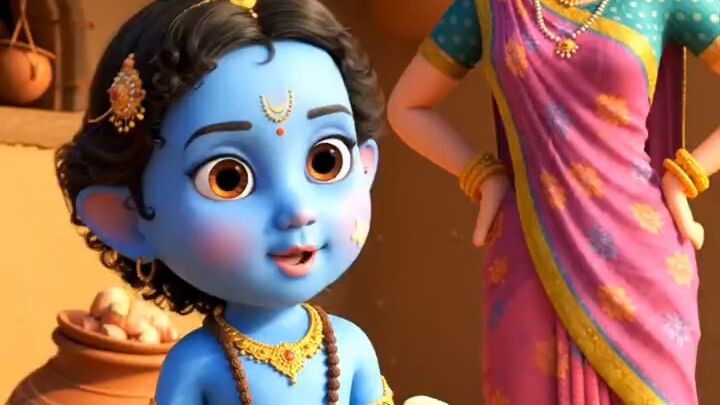 chote krishna bhagwan little krishna ai video clips