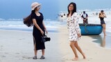 Vietnam Beach Scenes - Walk Around See So Many Beautiful Girls Vlog 10012024