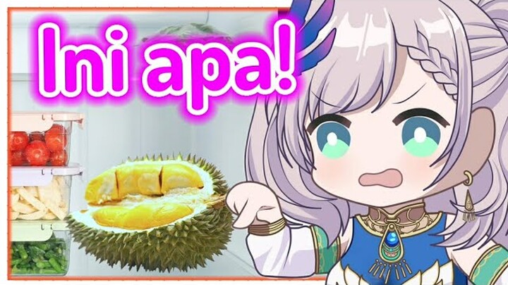 Reaksi Reine ketika melihat durian di dalam kulkas [ Clip Pavolia Reine ]