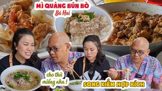 Color Man ăn MÌ QUẢNG, dụ sư phụ bà xã kêu BÚN BÒ để được...ăn ké coi thử ngon không?|Color Man Food