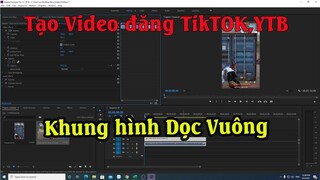 Cách tạo video theo tỉ lệ khung hình dọc 9:16, Khung hình Vuồng 1:1 trong Premiere