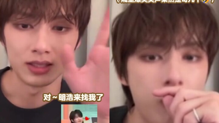 Junni lagi asyik ngevlog setengah jalan, tiba-tiba Xiao Ba ketuk pintu. Geng mereka makan sambil nga