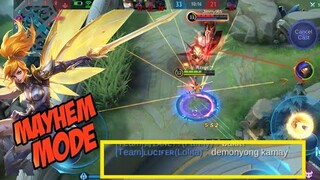 Fanny Is Too Op🔥in Mayhem!!! Fanny Freestyle kill in Mayhem Montage!!! || Mobile Legends Bang Bang
