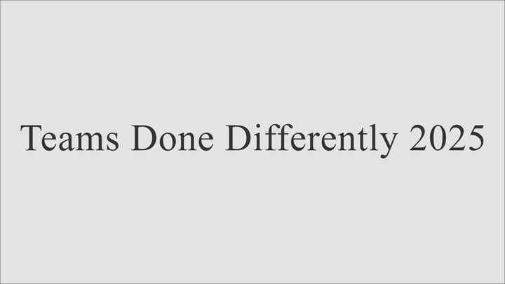 Teams Done Differently 2025 Redefined! (featuring Curtis Fenn of REDX)