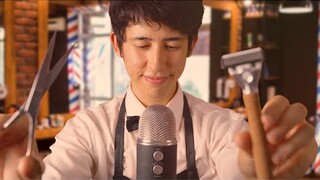 [ASMR] The MOST realistic barbershop haircut EVER 💈