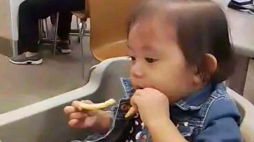 Walang inurungan na pagkain love you baby