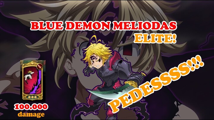 review jujur blue demon meliodas di pvp elite ( nanatsu no tazai grandcross )
