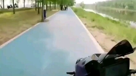 Two riders were stopped halfway through their journey, thinking they had encountered a robbery, only