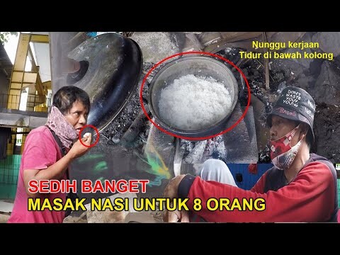 SEDIH BANGET, MAKAN NASI PUTIH TIDAK PAKAI LAUK || NUNGGU KERJA TIDUR DI KOLONG JEMBATAN
