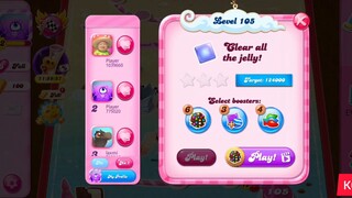 CANDY CRUSH SAGA LEVEL 105 (NEW VERSION)