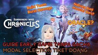 GUIDE EARLY GAME PAKE SELECTION TICKET PROGRESS TANPA GACHA SUMMONER WAR CHRONICLES