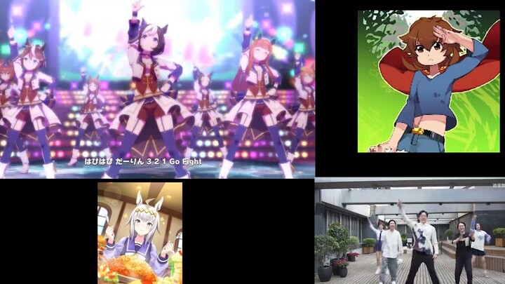 مقارنة بين رقصة سايمامو للهاوي المتجول والنسخة الأصلية