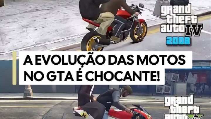 A EVOLUÇÃO DAS MOTOS NO GTA É CHOCANTE! 🏍️🤯 DE 2002 A 2026: O SALTO ABSURDO DA FÍSICA!