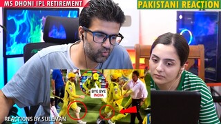 Pakistani Couple Reacts To MS Dhoni Last IPL Match | Retirement | Dhoni See Off Gesture
