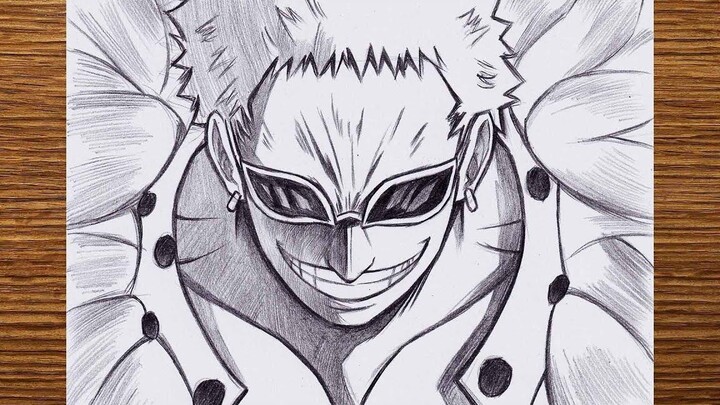 วิธีการวาด "Yaksha แห่งสวรรค์" Donquixote Doflamingo จาก One Piece