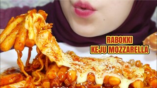 ASMR RABOKKI KEJU MOZZARELLA PEDAS | ASMR INDONESIA