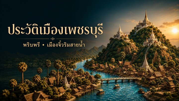 พริบพรี: ประวัติเมืองเพชรบุรีใน 10 นาที | เมืองจิ๋วริมสายน้ำ หรือ Phetchaburi History in Miniature｜从
