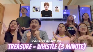 COUSINS REACT TO TREASURE - WHISTLE COVER (3 MINUTE TREASURE)