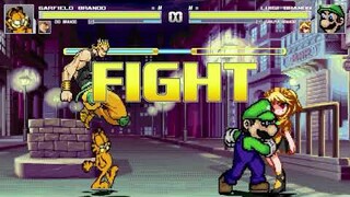 AN Mugen #244: Garfield Brando & Dio Brando VS Luigi Brando & Sakuya Brando