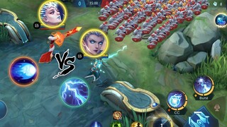 elsa vs storm😂 (aurora vs eudora vs 100 minions)