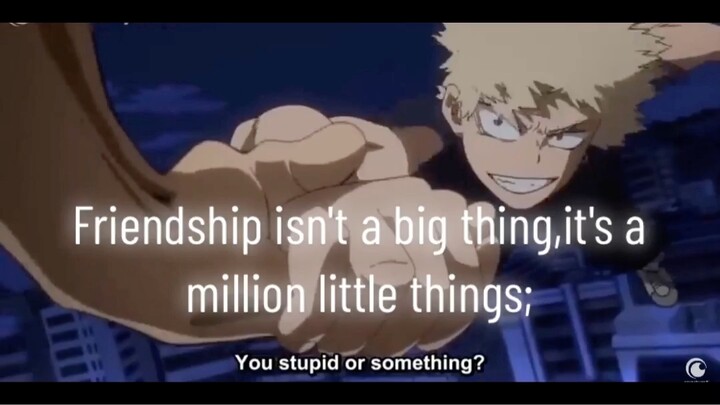 bakugou and kirishima's friendship