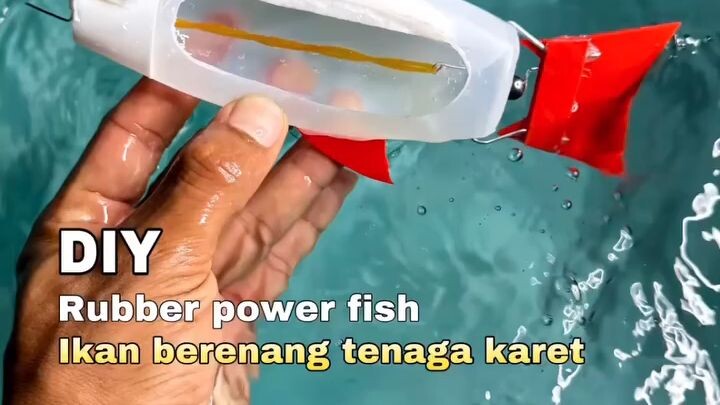 buat ikan berenang dari botol