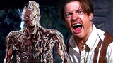 Brendan Fraser shouts and shoots the Mummy