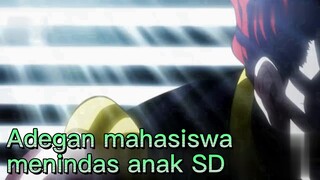 Adegan mahasiswa menindas anak SD