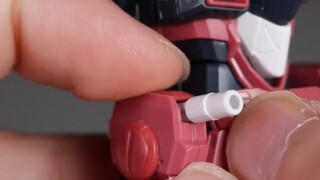 It has lost parts and broken parts. I really don't recommend buying this RG Justice Gundam.
