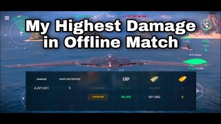 Modern Warship: My HIGHEST Damage in Offline match.  featuring B-21 Raider.