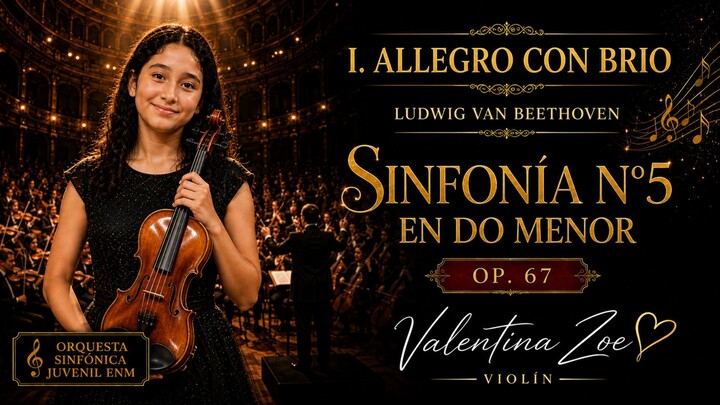 Sinfonía N° 5, I. Allegro con brio: Ludwig van Beethoven | Orquesta Sinfónica Juvenil de la ENM