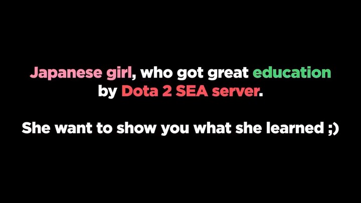 SEA SERVER - xiinya┃#dota2 song by Japanese girl