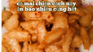 món ăn vặt ăn cơm điều ngon |cách làm cá mai chiên bột sốt nước mắm tỏi ớt ăn giòn rụm thơm ngon