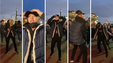 When dancing to SEVENTEEN's "Clap" on the streets of New York, SVT's main dancer HOSHI suddenly appe