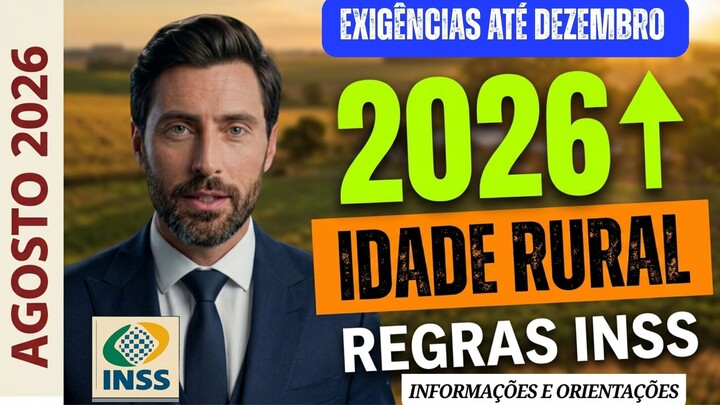 APOSENTADORIAS 2026  - VEJA O QUE VALERÁ ATÉ DEZEMBRO NA APOSENTADORIA POR IDADE