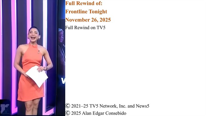 Full Rewind on TV5 | Frontline Tonight – November 26, 2025